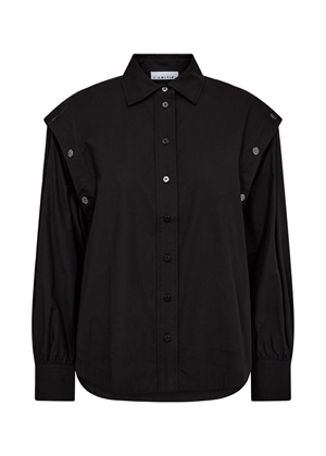 Button sleeve skjorte Black HAUTE L'AMITIÈ